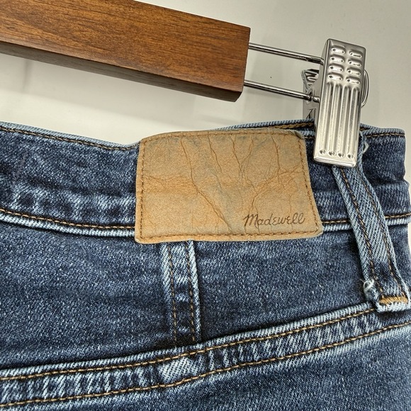 MADEWELL The Perfect Vintage Straight Jean High Rise Blue Stretch Denim Size 25 - Picture 3 of 7